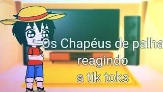 Os Chapéus de palha reagindo aos seus tik toks(1/?)