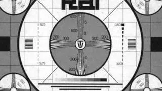 monoscopio+musica elettronica+ sigla e video inizio trasmissioni rai