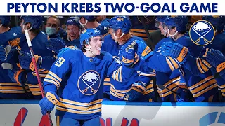 Watch: Peyton Krebs First Two NHL Goals | Buffalo Sabres