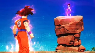 Dragon Ball X Fortnite - Goku vs Vegeta Kamehameha Clash Recreation!