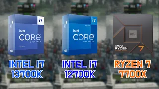 INTEL i7-13700K vs INTEL i7-12700K vs RYZEN 7 7700X with RTX 3090 (7 Games / FHD / 1080p)