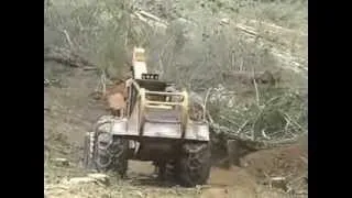 Skidder Tigercat 635C 6x6 in action