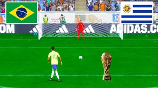 Brazil vs Uruguay / Penalty Shootout / Neymar vs Suarez / World Cup Final / FIFA 23 Next Gen PC 4K