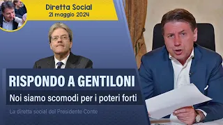 Giuseppe Conte diretta social: rispondo a Gentiloni