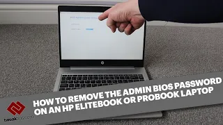 How to remove an admin BIOS password on an HP ProBook Elitebook 440 450 Laptop with RCUnlock Utility