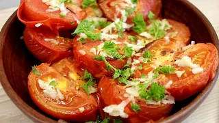 Помидоры запеченные по-провансальски. Вяленые томаты в духовке.