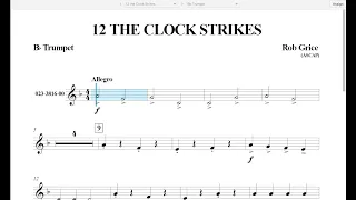 12 the Clock Strikes (Rob Grice) Trumpet Play Along