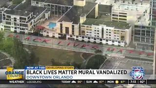 Black Lives Matter mural vandalized