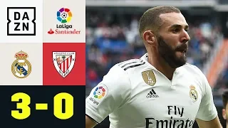 Dreifacher Karim Benzema schießt Bilbao ab: Real Madrid - Bilbao 3:0 | La Liga | DAZN Highlights