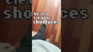 tie your shoelaces using the konami code #shorts #viral #trending