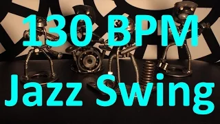 130 BPM - Jazz Swing - 4/4 Drum Track - Metronome - Drum Beat