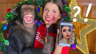 MAKEUP FAIL by SUGRIVA THE CHIMPANZEE !?