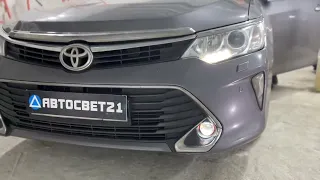 Bi-led в противотуманки на Toyota Camry v55