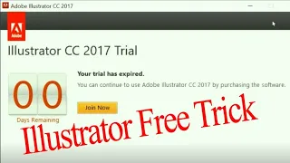 Adobe illustrtor CC 17 trial has Expired