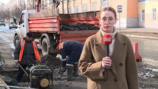 В Саранске провели ямочный ремонт на улице Васенко