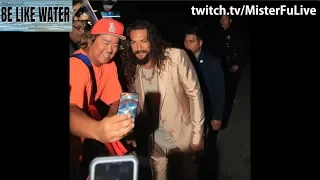 Jason Momoa LOVES his FANS!!! See Premiere