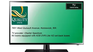 TV Channel Surfing: Quality Inn, Kennewick, WA [October 2017]