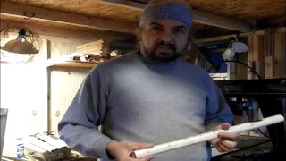 How to make a Native American flute from a recycled Christmas Tree part 2