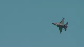 F-16 Viper & P-51 Mustang Heritage Flight San Francisco Fleet Week 2017