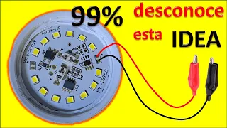 si eres apacionado a la electronica este video es para ti genial idea con foco led