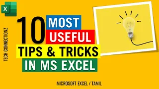 10 Useful Excel Tips and Tricks 2021 in Tamil for You | Tamil | Tech Connectionz