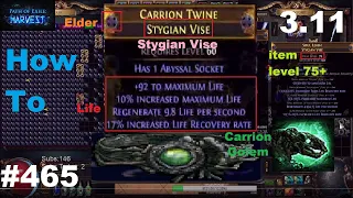 How To Craft My Carrion Golem Belt (Triple Tier 1 Life, Life Recovery Rate, % HP & Flat HP) - 465