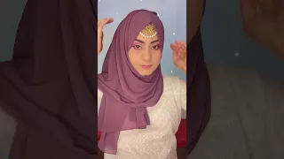 Hijab style for wedding | Wedding Hijab Style with mangteeka | How to fix mangteeka with hijab