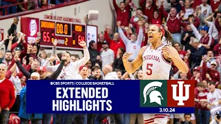 Michigan State at Indiana: College Basketball Highlights | CBS Sports