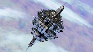 Sci-Fi Space Station Center Base 3D Model