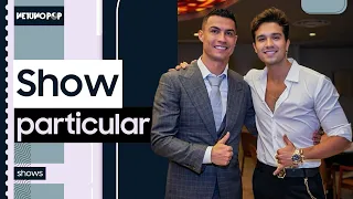 Luan Santana canta para Cristiano Ronaldo em Réveillon particular | Cantor ganha Rolex do jogador