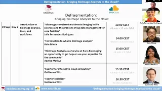 Defragmentation TS (2022) - Day 1 - cloud-based BioImage Analysis (NEUBIAS Academy & EOSC-Life)