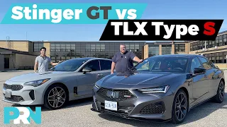 2023 Kia Stinger GT Elite vs 2023 Acura TLX Type S | TestDrive Showdown