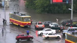 Потоп в Барнауле на ул.Попова-П.Тракт