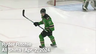 Ryder Ritchie (PA21) | All Shifts | Prince Albert Raiders vs. Saskatoon Blades (WHL) | 04 02 2024
