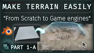 Make Terrain Easily for Games Part 1-A : Blender / Godot Tutorial - From Scratch