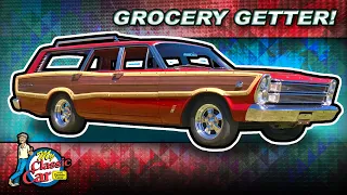 The Big Red Grocery Getter | Magic Doorgate | Woodgrain Trim | 10 Passengers | Ford Station Wagon