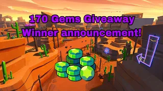170 Gems Giveaway Winner announcement! (Brawl Stars)