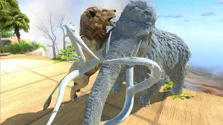 The journey of a white woolly mammoth! - Animal Revolt Battle Simulator