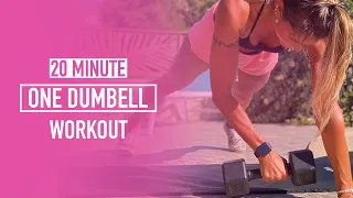 20 MINUTE WORKOUT | ONE DUMBBELL (w/ Cynthia Balout)