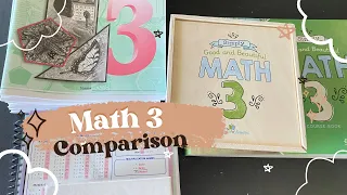 Homeschool Math Curriculum Comparison & Flip Through // TGATB VS CLE Math 3