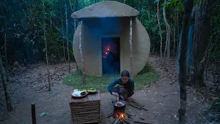 Girl Living Off The Grid, Build The Most Beautiful Drainage House; Girl Solo Bushcrafts