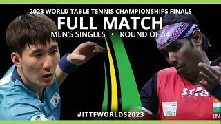 FULL MATCH | LEE Sang Su vs Sharath Kamal ACHANTA | MS R64 | #ITTFWorlds2023