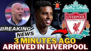 URGENT! SURPRISING NEWS JUST RELEASED! BOMB IS CONFIRMED RODRYGO ARRIVES AT LIVERPOOL NEWS