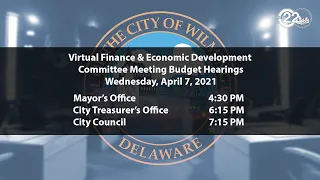 Virtual Finance & Economic Development Committee Meeting Budget Hearings | Mayor's Office 04/07/2021