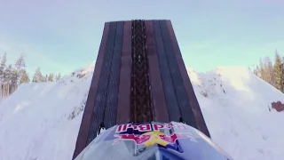 Hucking a Massive Double Backflip on a Snowmobile | Daniel Bodin POV