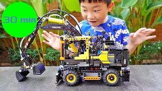 Yejun and toy car collection video with power wheels