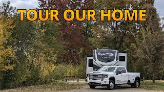 RV Tour / Full-time RV family of 4 in our 41' fifth wheel (Grand Design Solitude 3950BH)