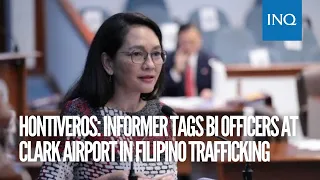 Hontiveros: Informer tags BI officers at Clark airport in Filipino trafficking to Cambodia