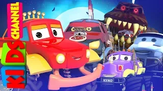 Halloween Night | Monster Truck Dan | Car Cartoon Videos For Babies