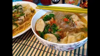 #Shorts / ВОНТОНЫ/КИТАЙСКИЕ ПЕЛЬМЕНИ С СУПОМ/中国馄饨饺子/CHINESE WONTONS /@ВКУСНАЯ КУХНЯ. АЛЛА КОРБУТ